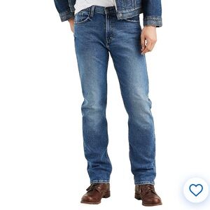 Levi's 505 Regular Fit Straight Leg Stretch Denim Blue Jeans Size 34 x 30 Men’s